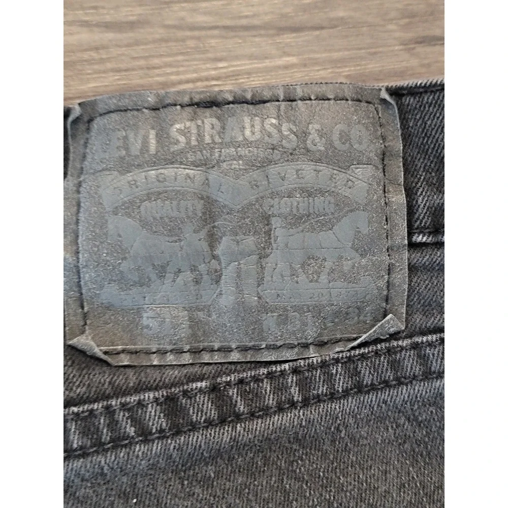 Levis 511 Slim Fit Jeans Mens 31x34 Charcoal Gray Denim